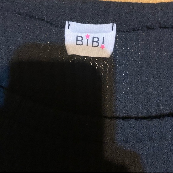 Ladies Size Small Bibi Waffle Knitted Blouse - Picture 13 of 15